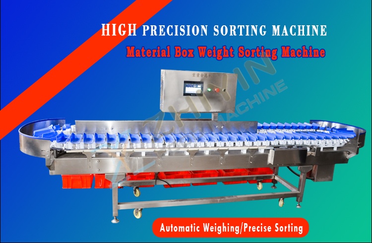 White-Striped Chicken Sorter Turntable Weight Sorting Machine for Seafood Fruit Kiwi-Box-Type Weighing Equipment for Vegetables